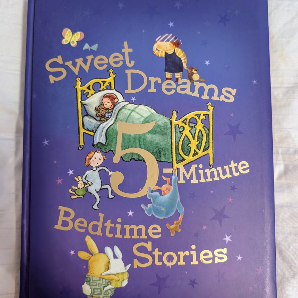 Sweet Dreams 5 Minute Bedtime Stories - Purple Kids Book